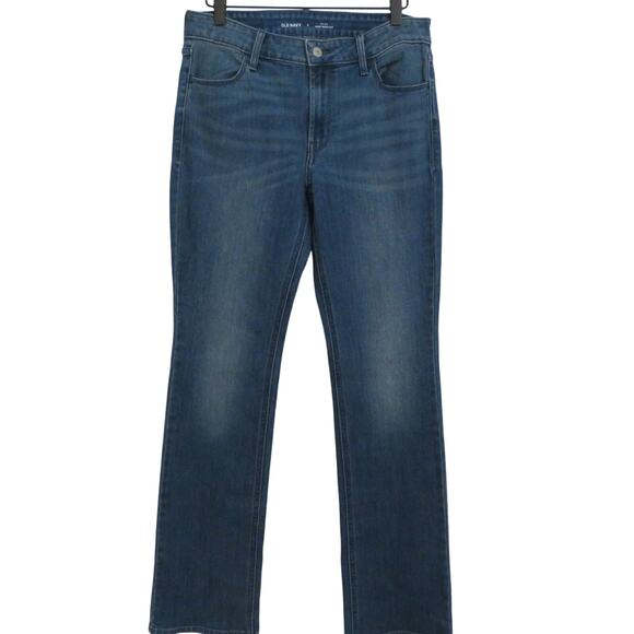 Old Navy Womens Sz 8 Blue Denim WOW Bootcut Jeans Mid Rise Stretch Denim - Picture 1 of 5